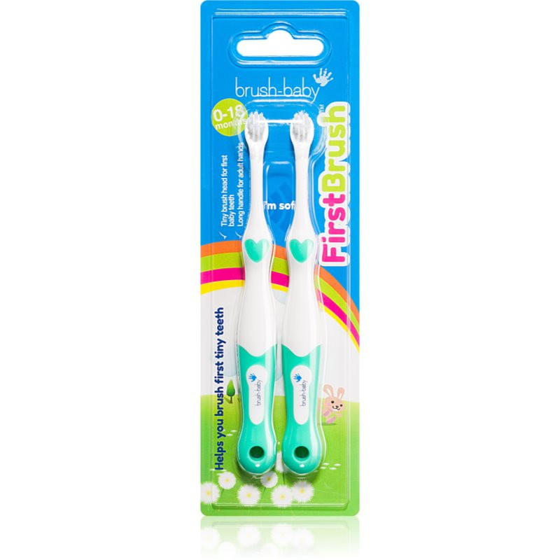 Brush Baby FirstBrush toothbrushes for children 2 pc