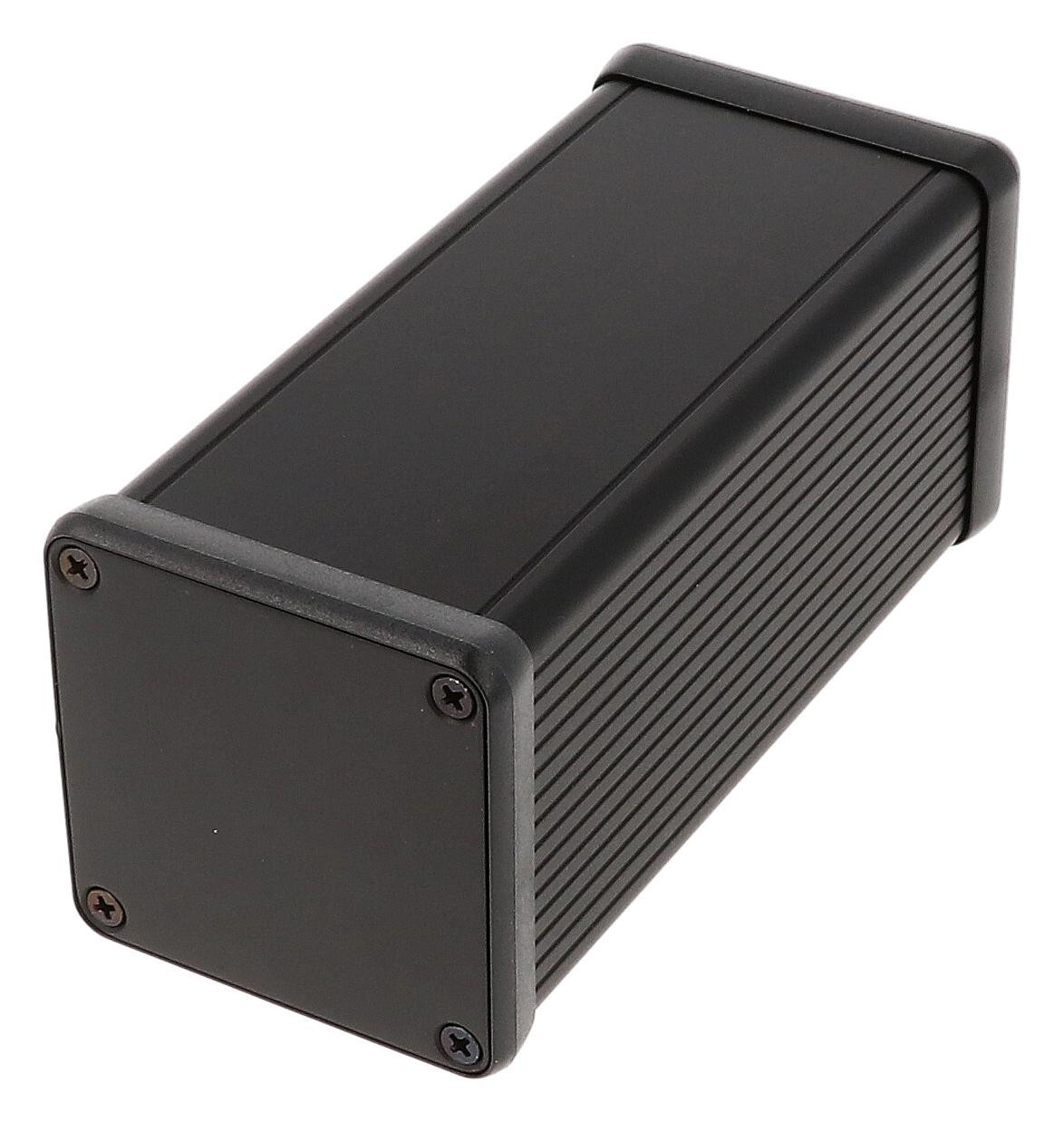 Hammond 1455Cs1201Bk Enclosure, Small, Aluminium, Black