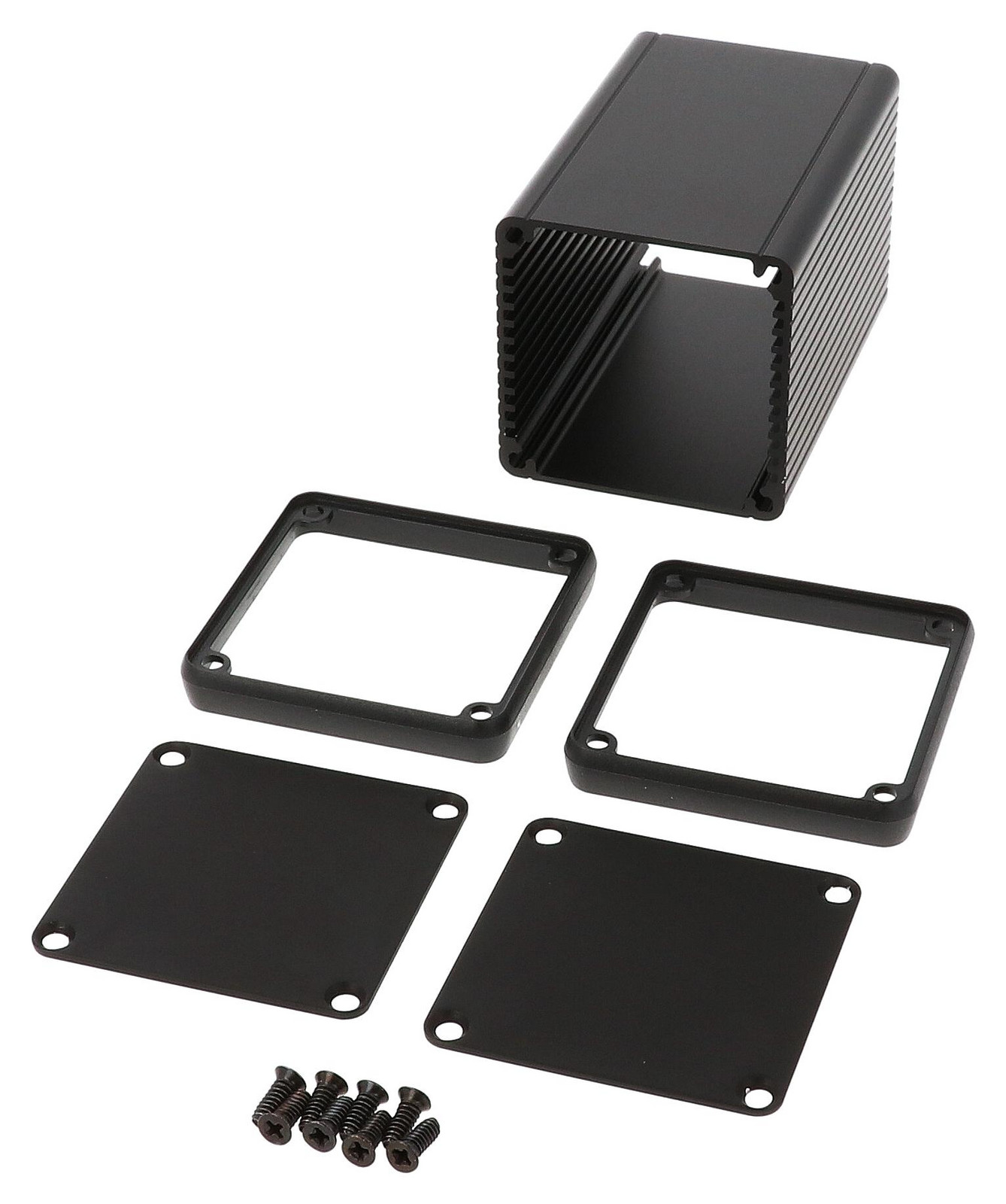 Hammond 1455Cs801Bk Enclosure, Small, Aluminium, Black