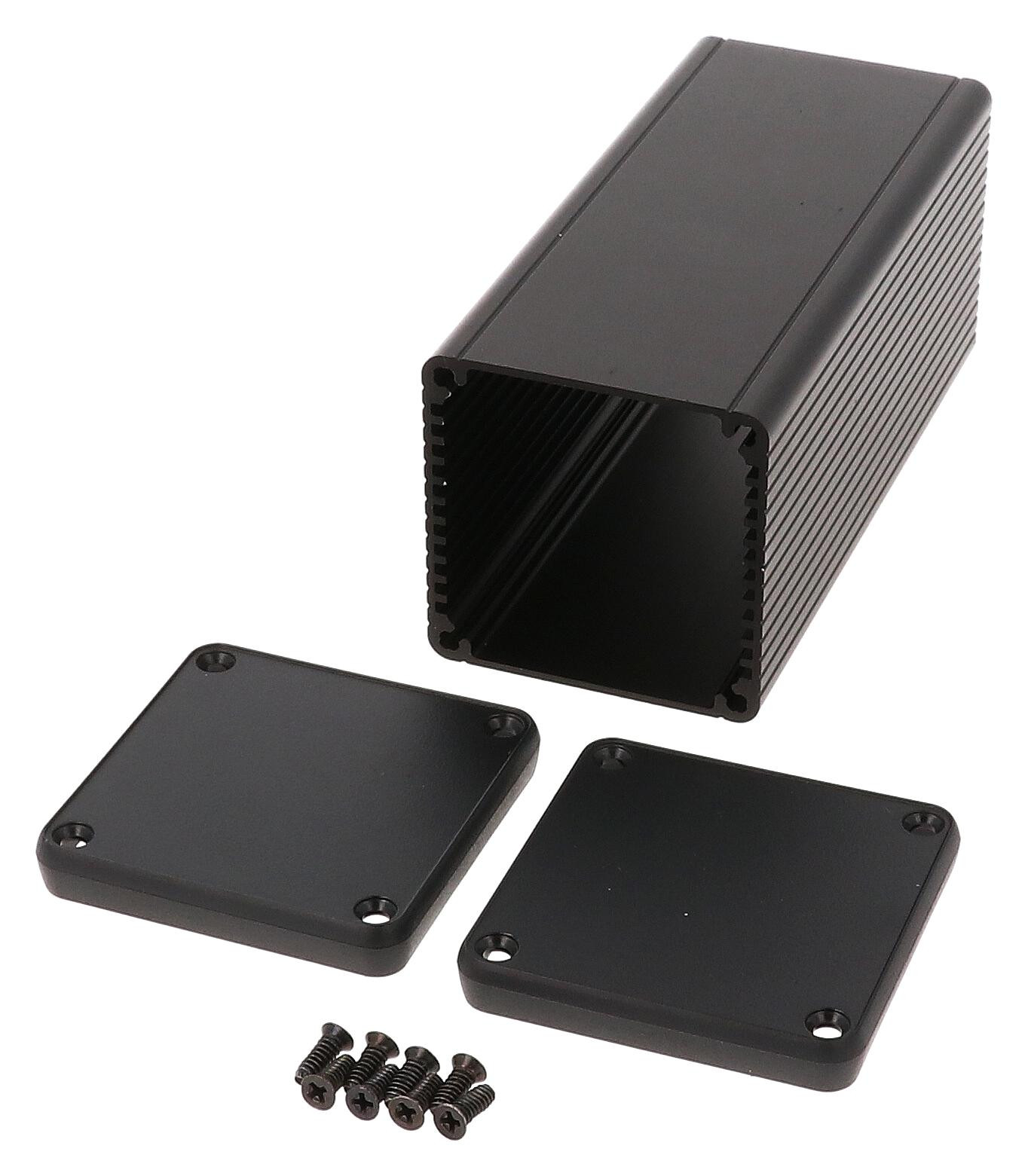 Hammond 1455Cs1202Bk Enclosure, Small, Aluminium, Black