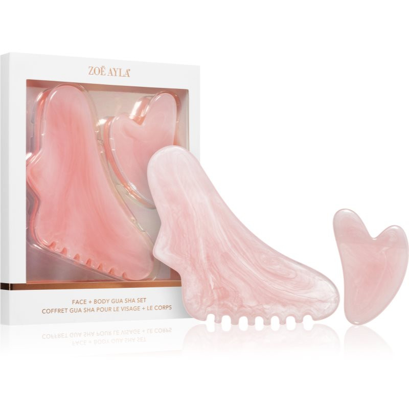 Zoë Ayla Face & Body Gua Sha Set massage tool(for face and body)