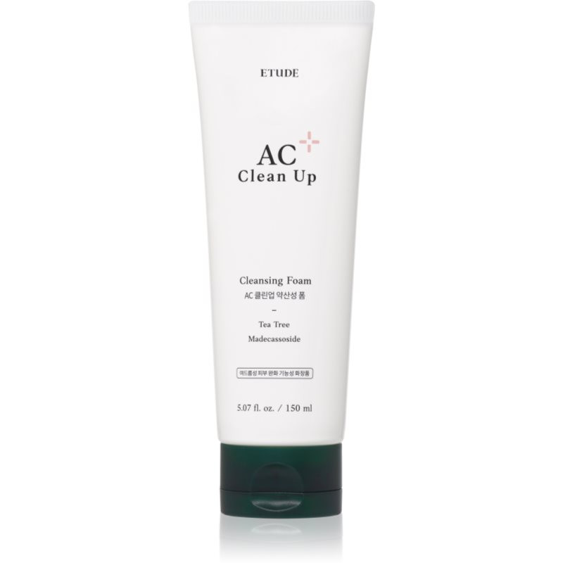 ETUDE AC Clean Up Cleansing Foam foam cleanser for problem skin, acne 150 ml