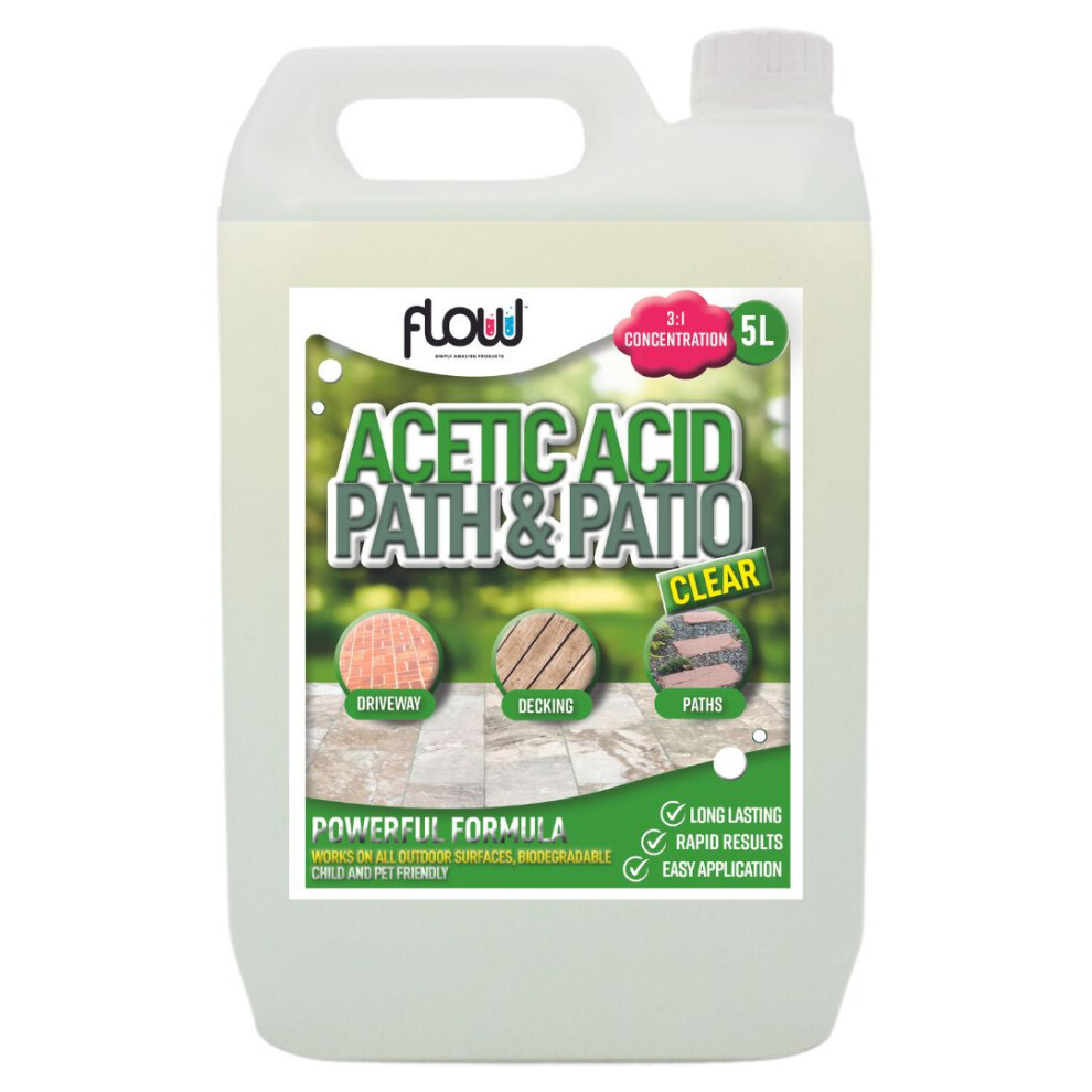 (5 Litre) 5 Litre Acetic Acid Vinegar Path & Patio Clear