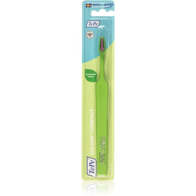 TePe Colour Compact X-Soft toothbrush Green 1 pc