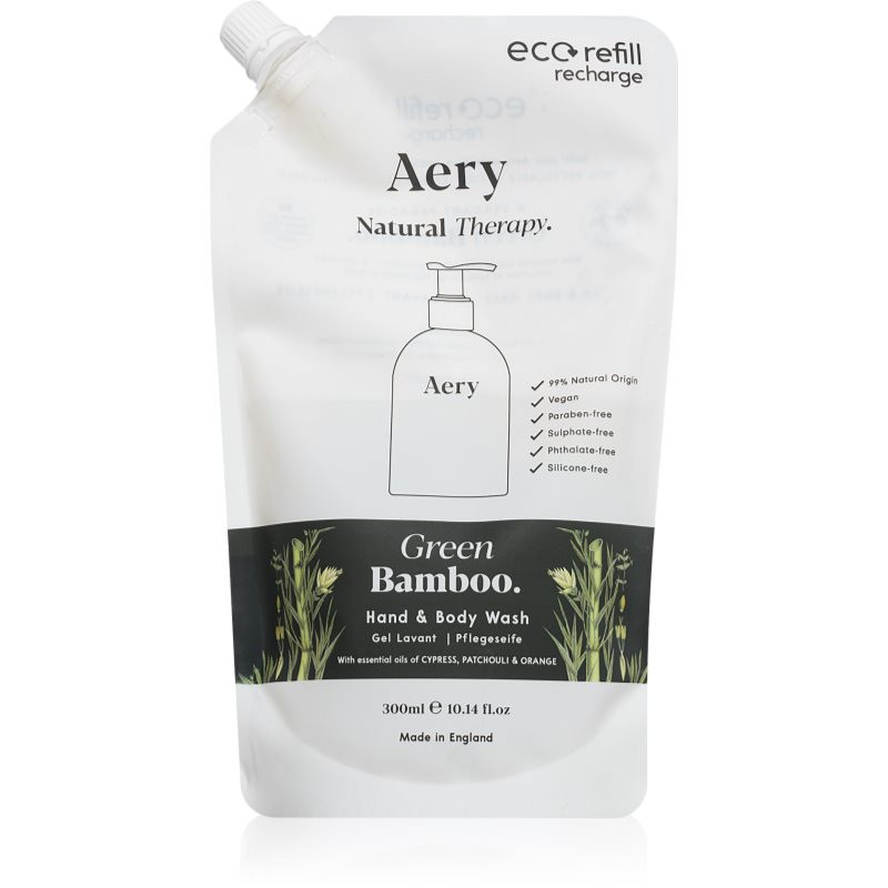 Aery Botanical Green Bamboo liquid soap for hands and body refill 300 ml