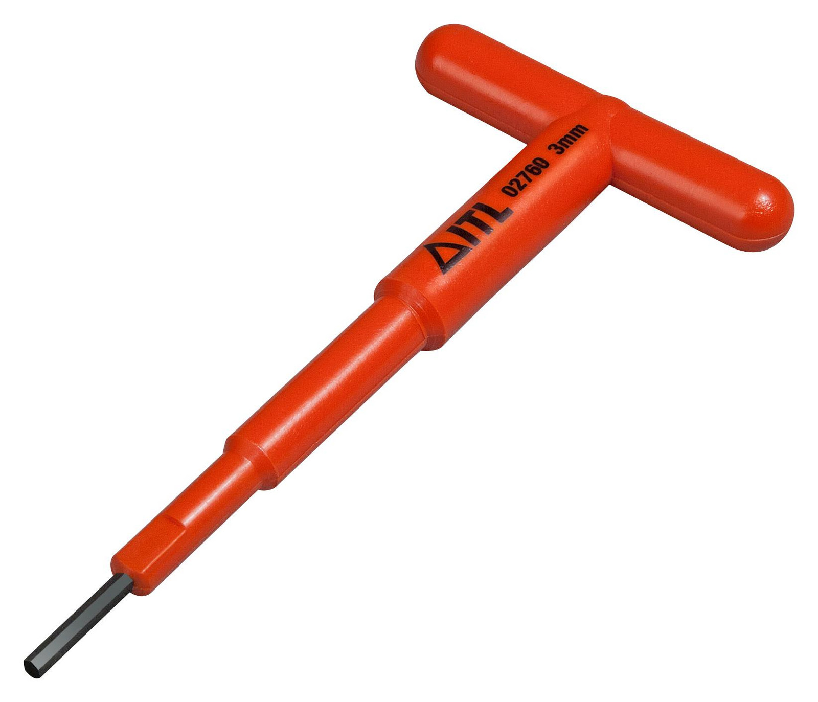 Insulated Tools Ltd 02760 Hex Driver, T-Handle, 3mm, 132mm