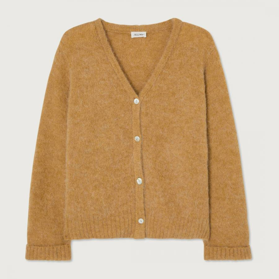 Camel East Wool Blend Cardigan