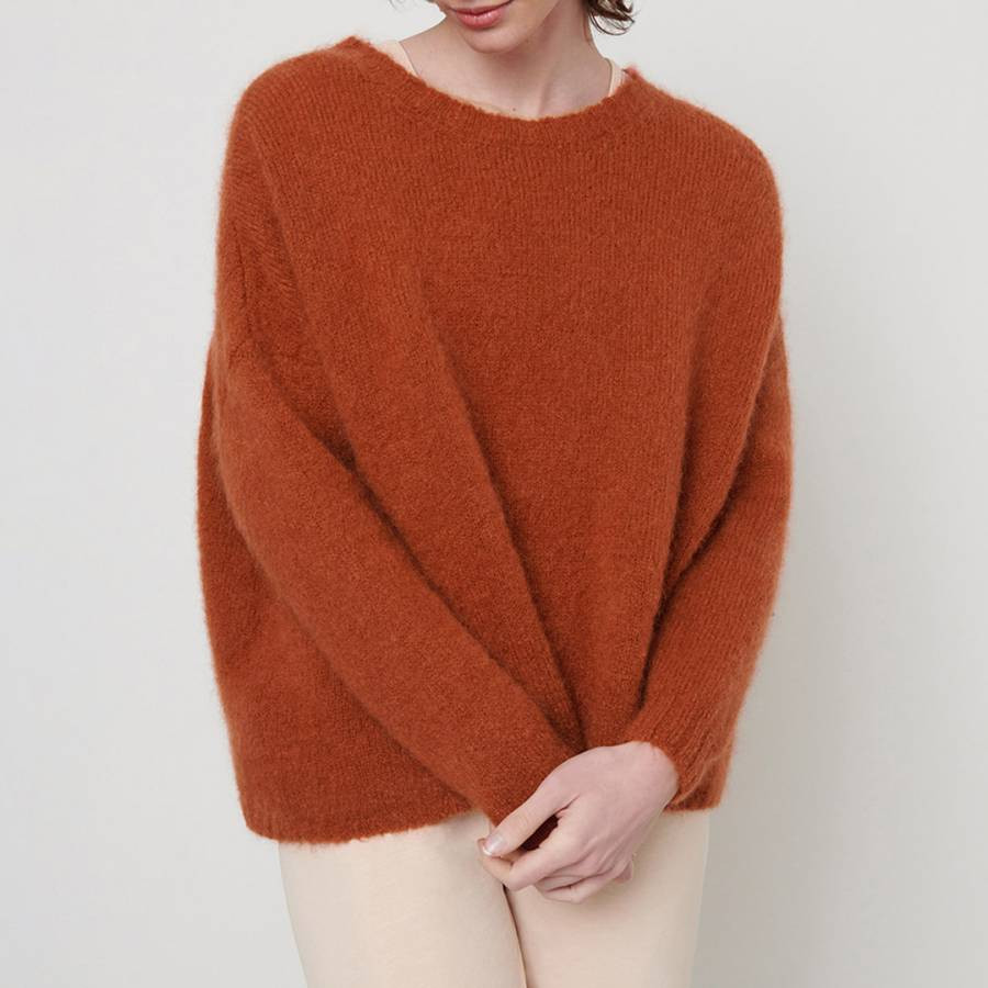 Burnt Orange Pinobery Wool Blend Jumper