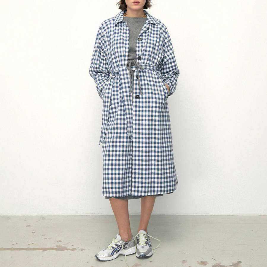 Blue Check Oyabay Coat