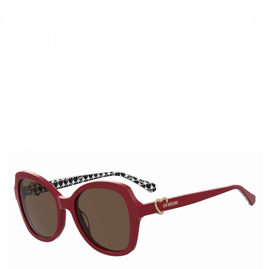 Red Rectangular Sunglasses 55mm