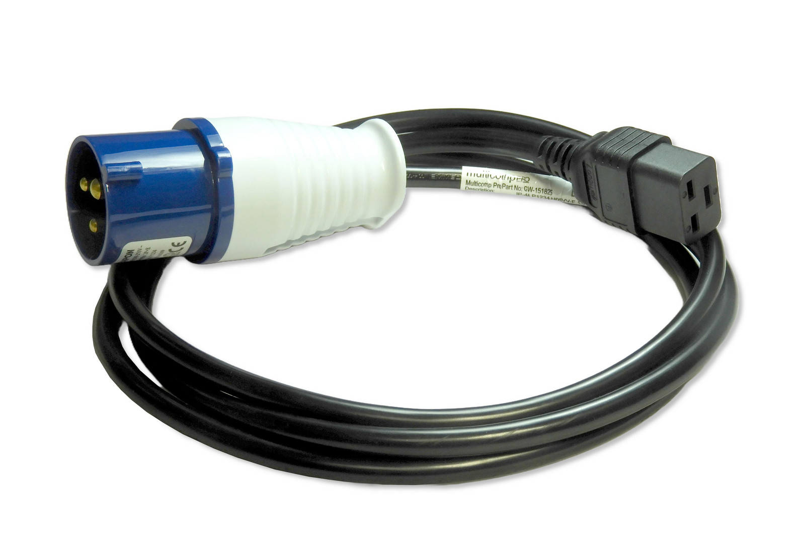 Multicomp Pro Gw-151827 Pwr Cord, Iec C14 To Iec C19, 2M