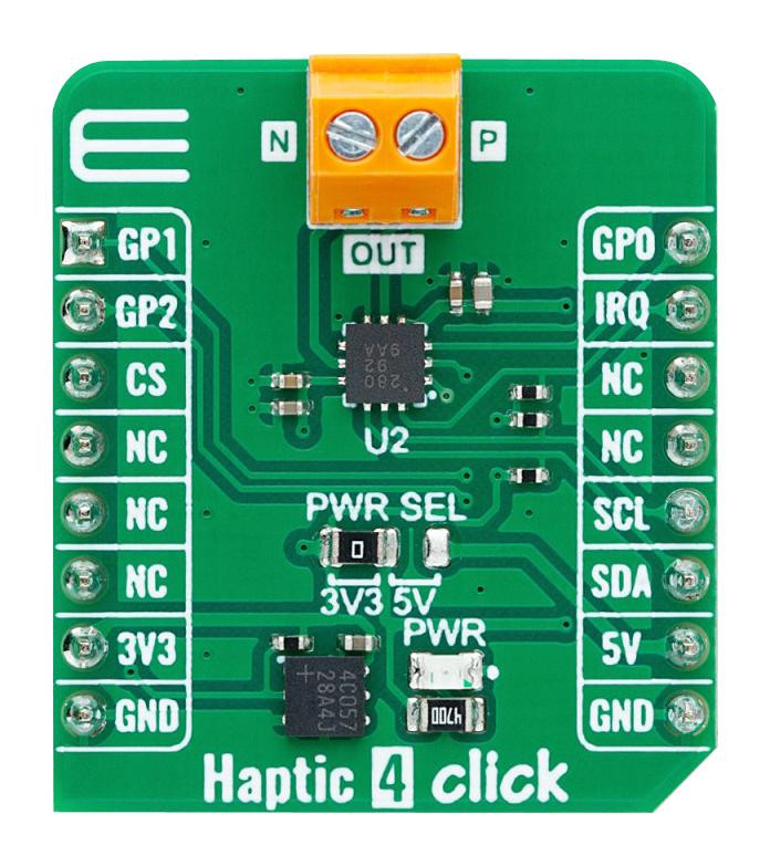 MikroElektronika Mikroe-6045 Haptic 4 Click Add-On Brd, Gpio/i2C/pwm