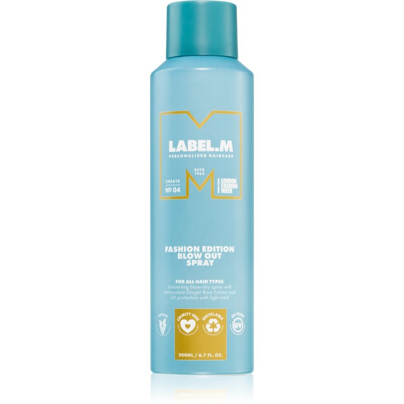 label.m Fashion Edition blow-dry spray for natural bounce and volume 200 ml