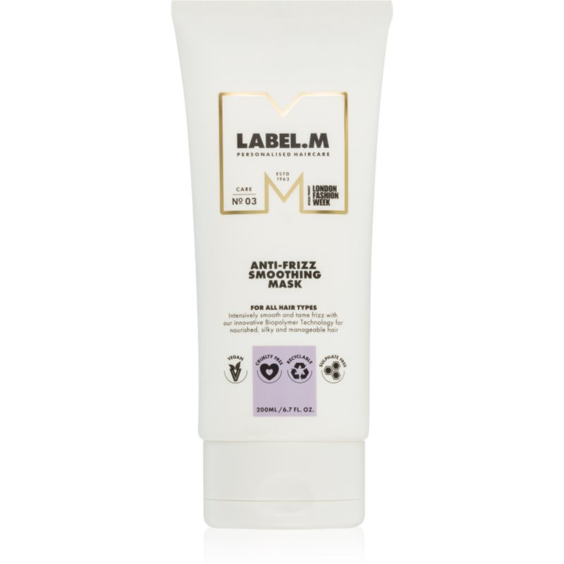 label.m Anti-Frizz Smooting Mask hair mask to treat frizz 200 ml