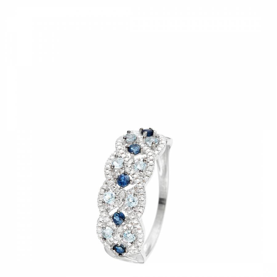 White Gold AstÃ©ria Multi Stone Ring