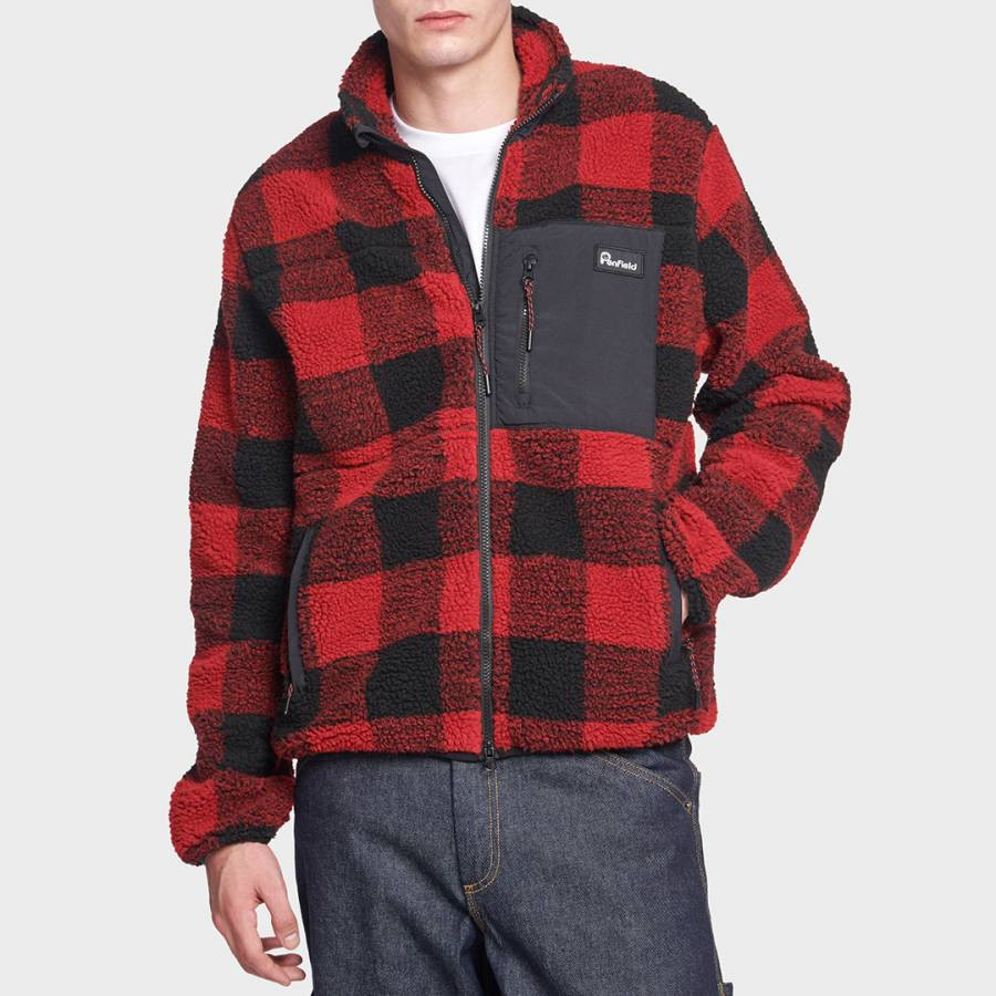 Red Checked Mattawa Borg Fleece