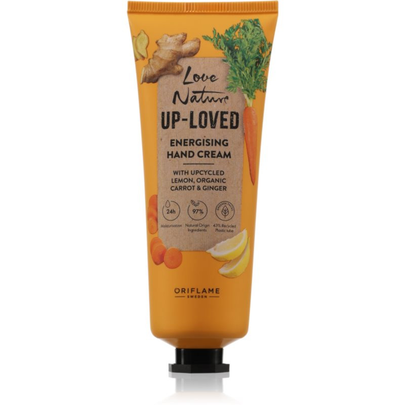 Oriflame Love Nature Up-Loved Upcycled Lemon & Organic Carrot & Ginger moisturising hand cream 75 ml