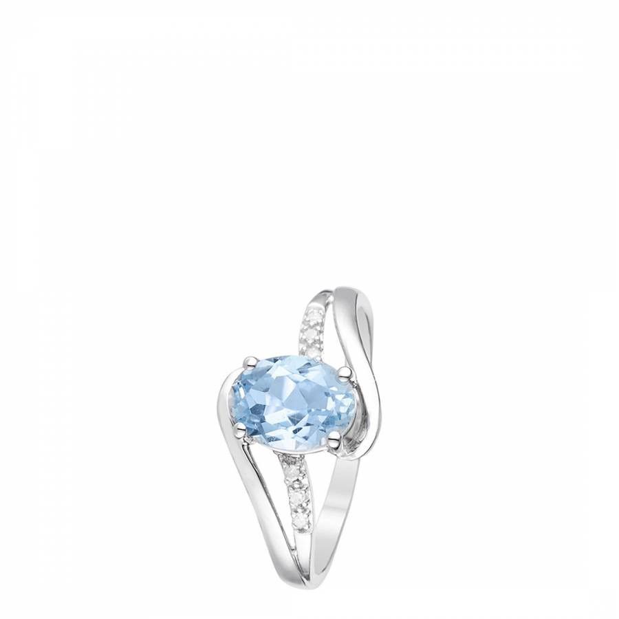 White Gold Auckland Topaz Ring