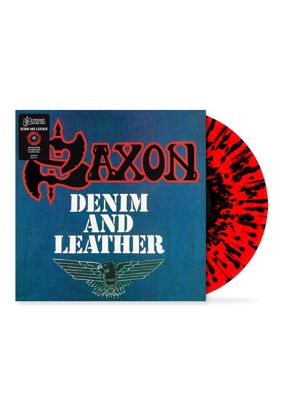 Saxon - Denim And Leather (40th Anniversary Edition) Red And Black - Vinyl