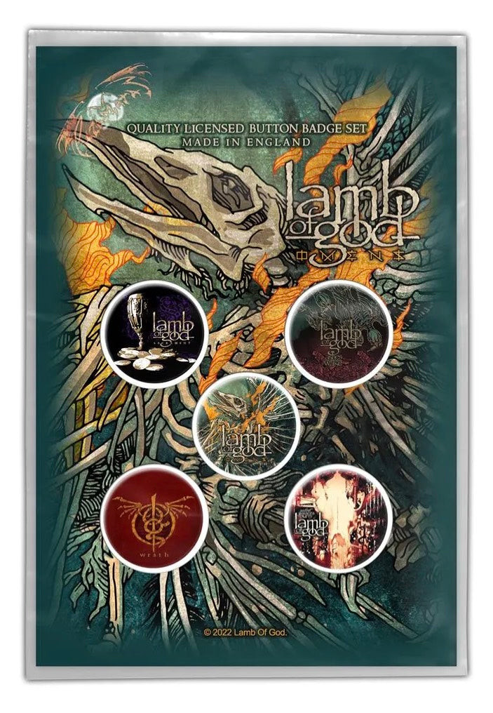 Lamb Of God - Omens - Buttons