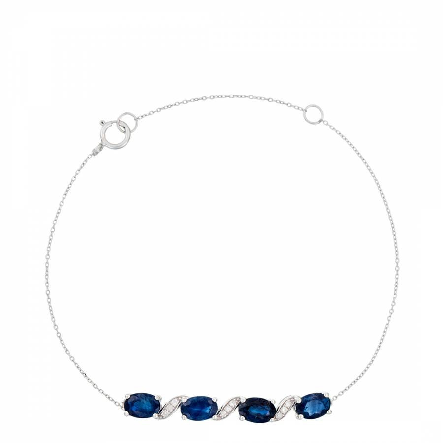 White Gold Sapphire Baru Bracelet