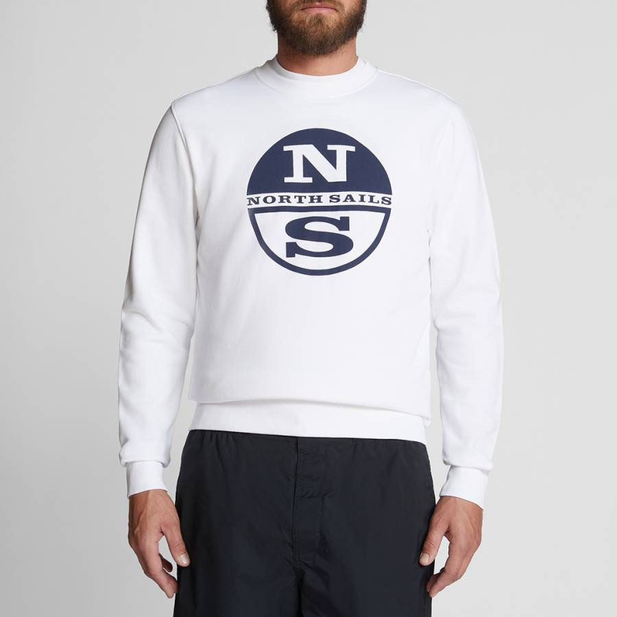 White Cotton Sweatshirt