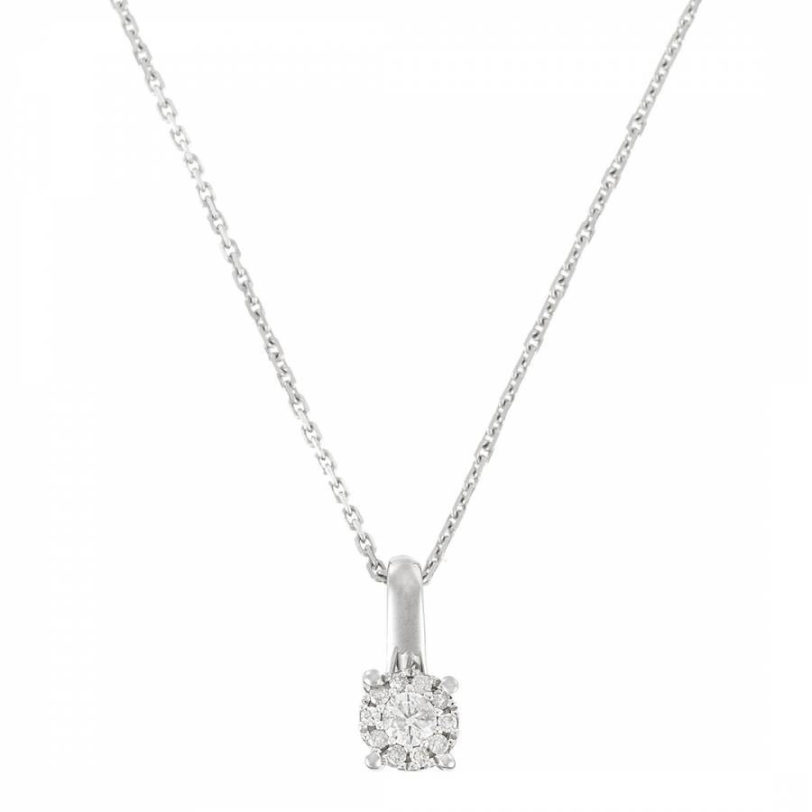 White Gold Diamond Akna Pendant Necklace