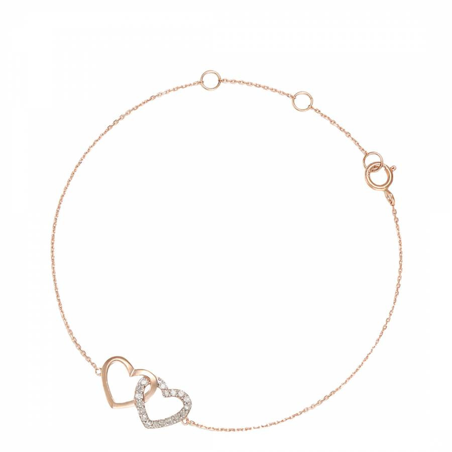 Rose Gold Diamond Jamais sans Toi Bracelet