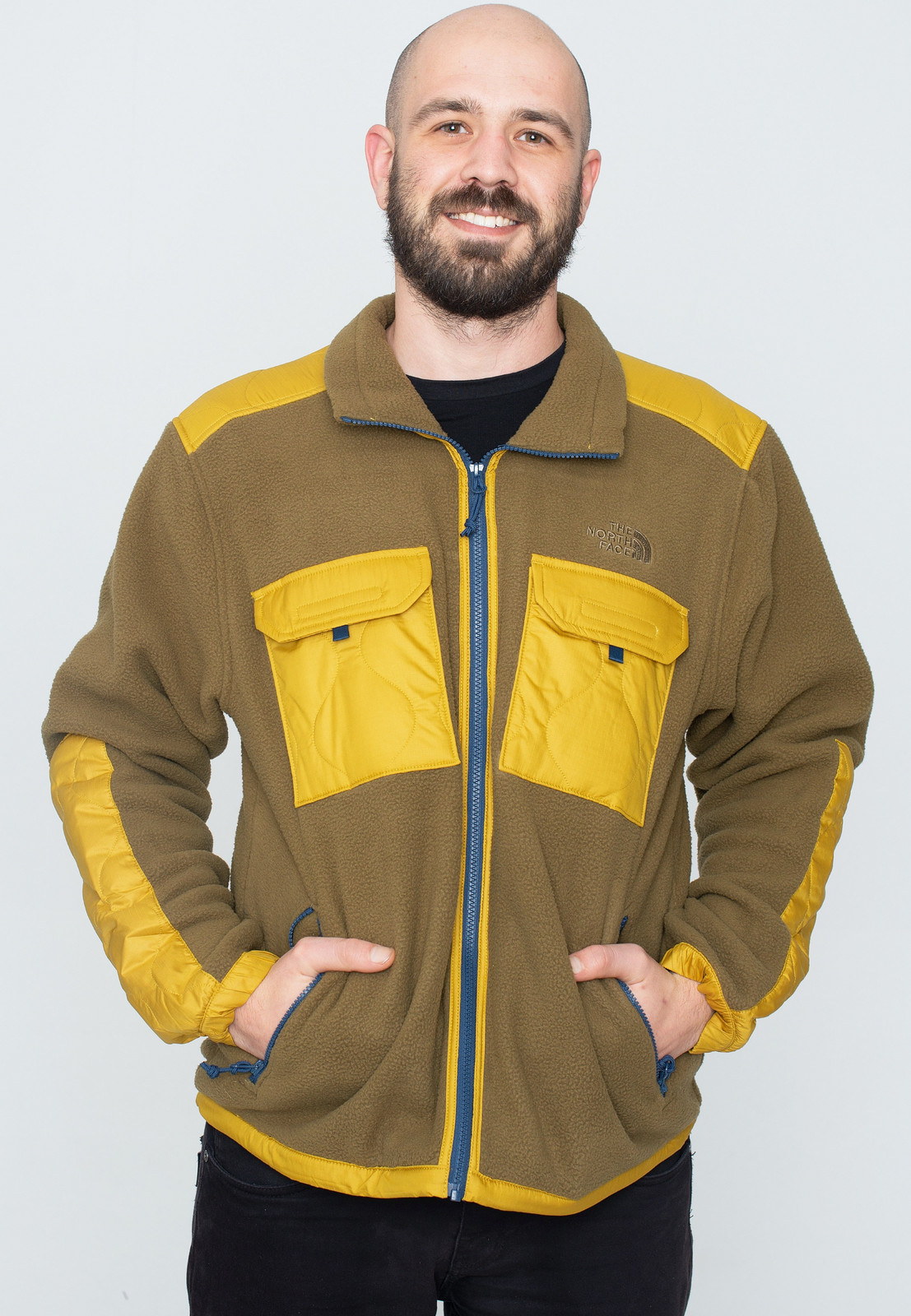 The North Face - Royal Arch Military Olive/Mineral Gold/Shady Blue - Jacket