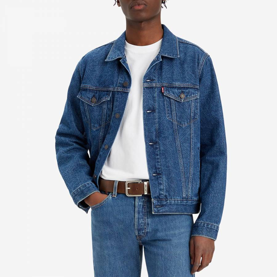 Dark Blue Denim Trucker Jacket