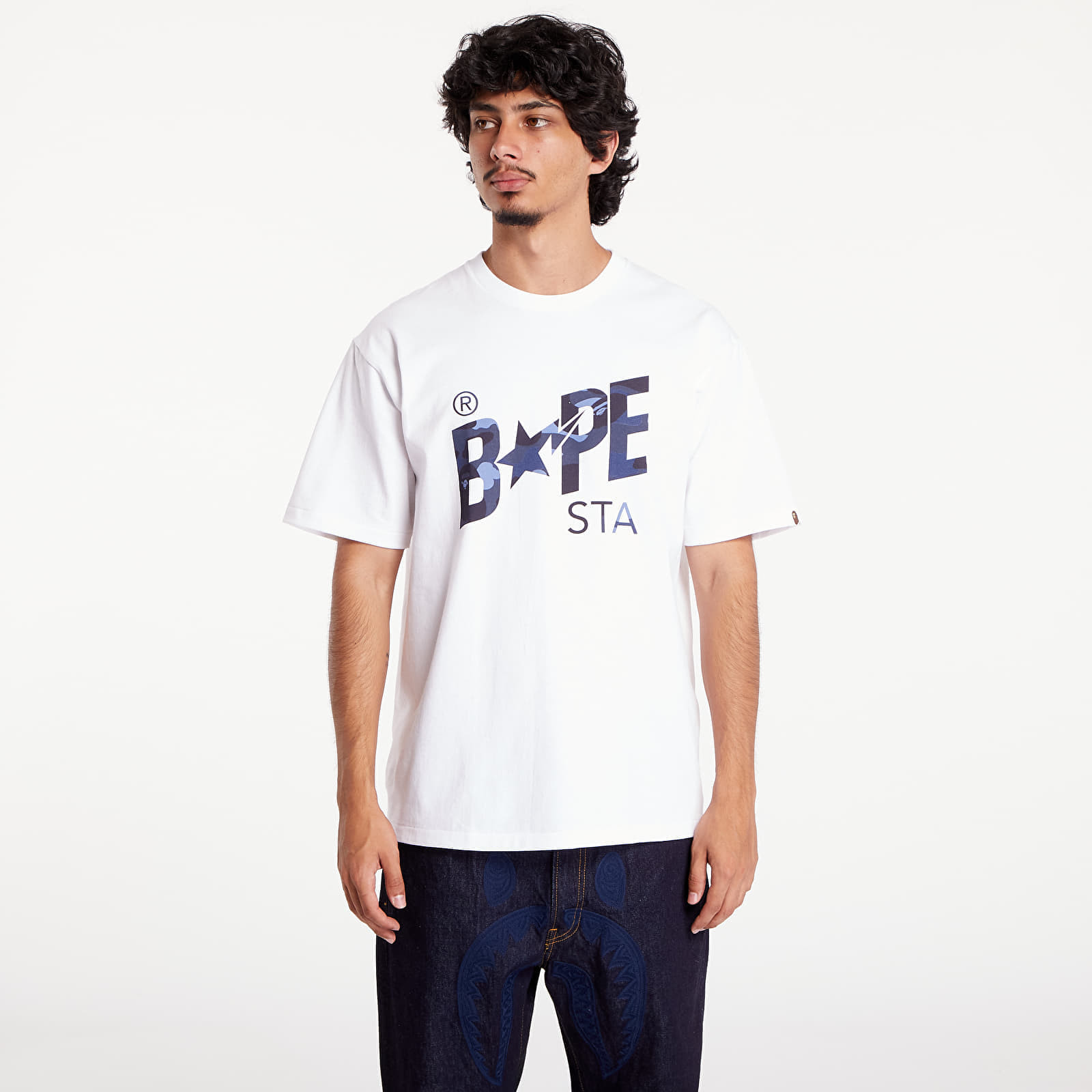 T-shirt A BATHING APE Color Camo Bape Sta Logo Tee White S