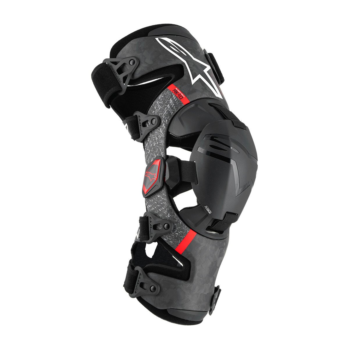 Alpinestars Supertech RK-10 Plasma Knee Brace Set Black Red Size L