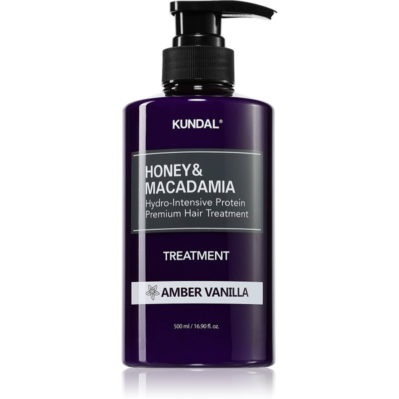 KUNDAL Honey & Macadamia Amber Vanilla intensive hydrating treatment for damaged hair 500 ml