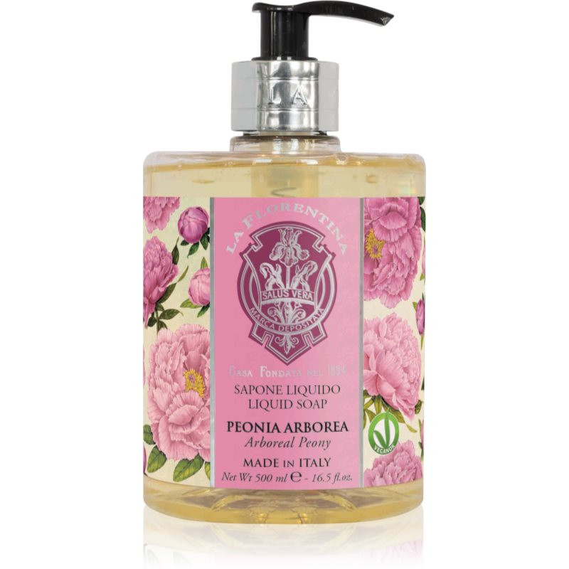 La Florentina Arboreal Peony Liquid Soap natural liquid hand soap peony 500 ml