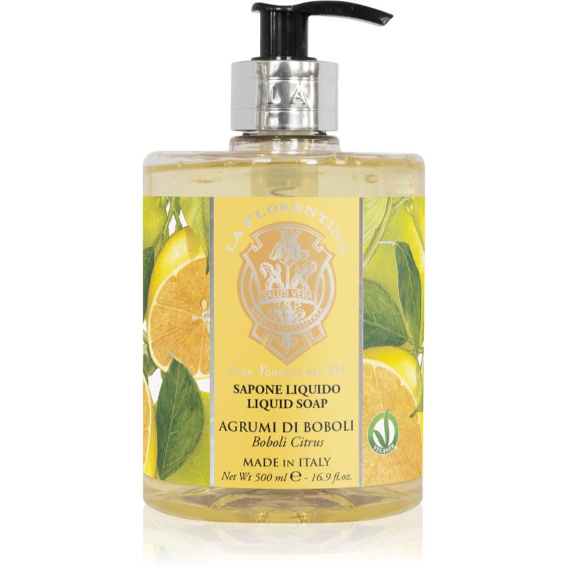 La Florentina Boboli Citrus Liquid Soap natural liquid hand soap citrus 500 ml