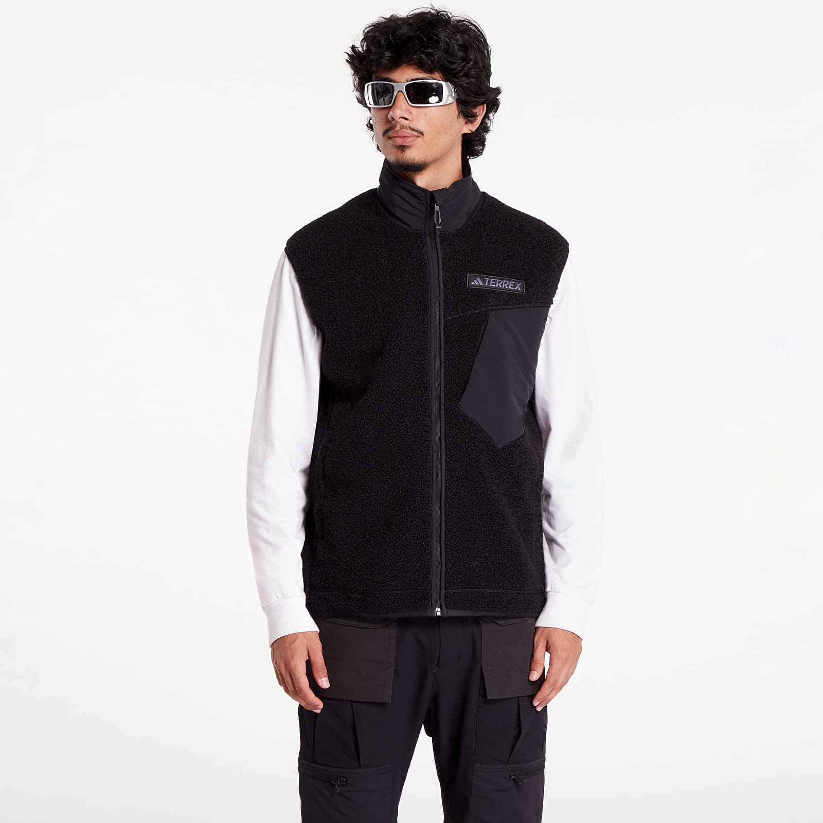 Vest adidas Terrex Xploric High Pile Fleece Vest Black M