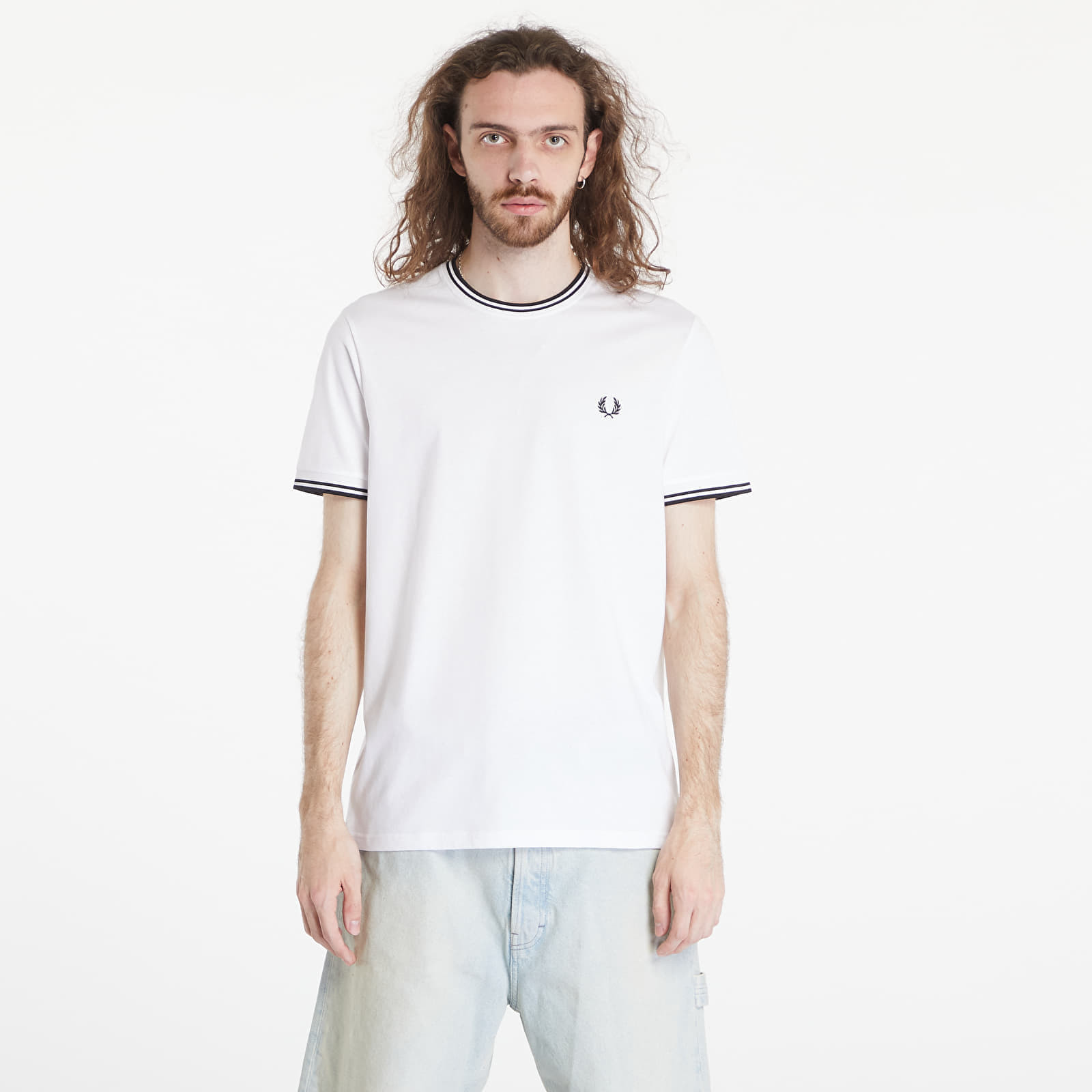 T-shirt FRED PERRY Twin Tipped T-Shirt White S