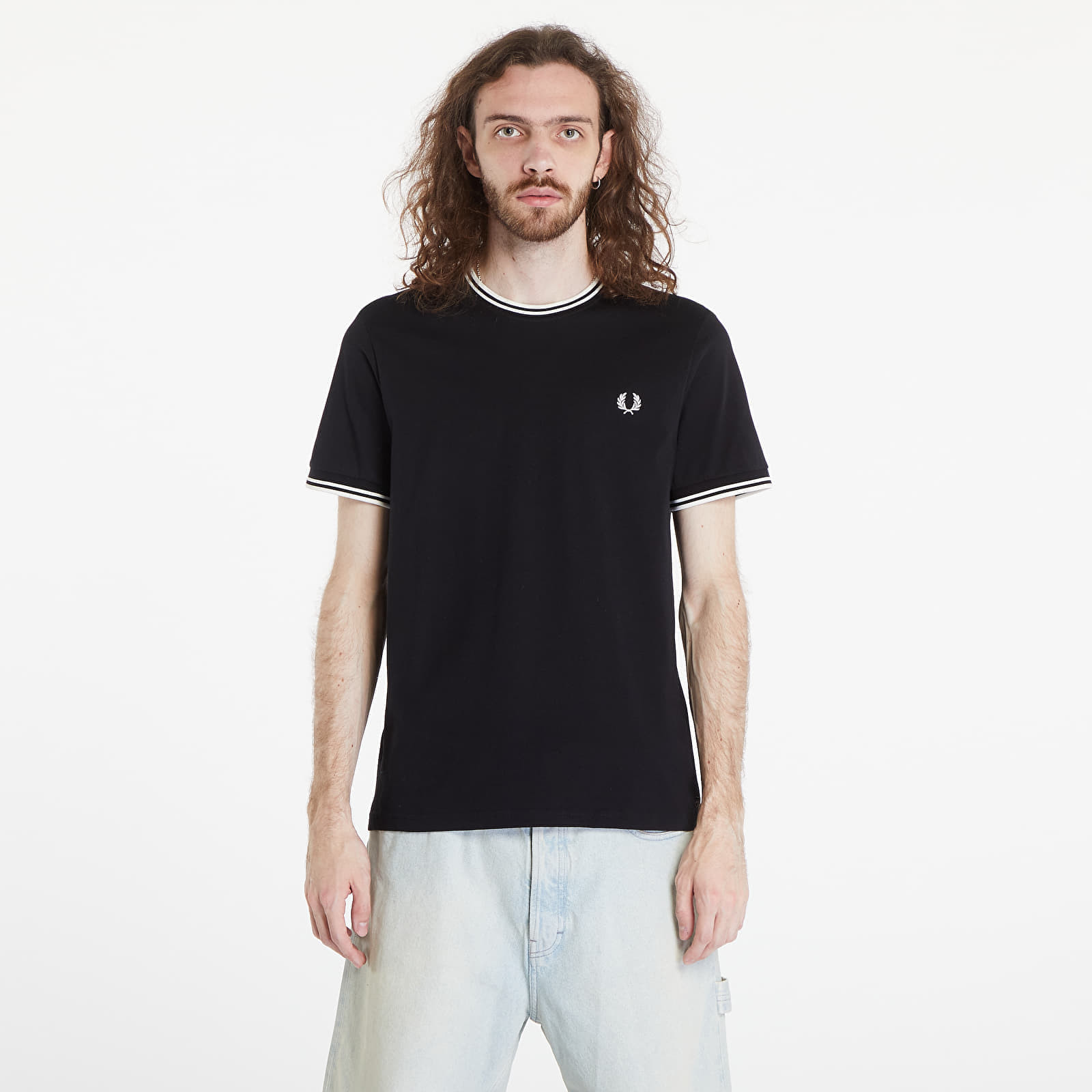 T-shirt FRED PERRY Twin Tipped T-Shirt Black S