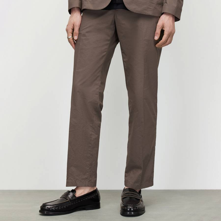 Brown Canta Mid-Rise Straight Trousers