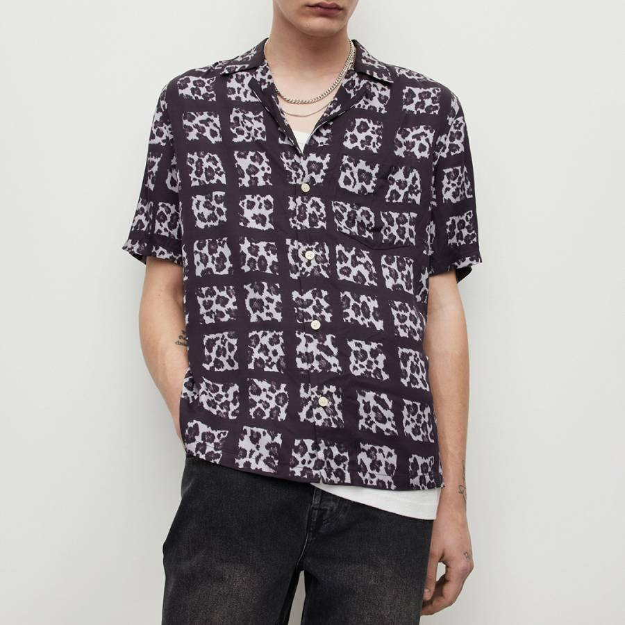 Black Cube Printed Shirt