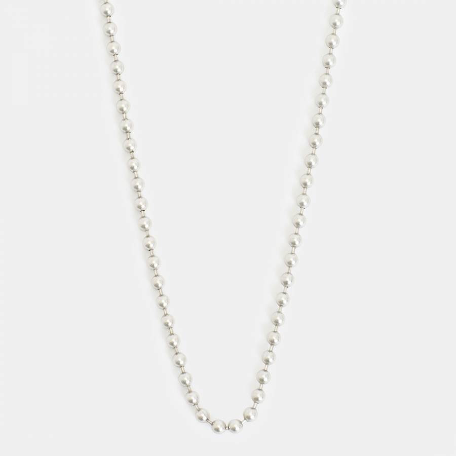 Warm Silver Kenn Beadshot Necklace