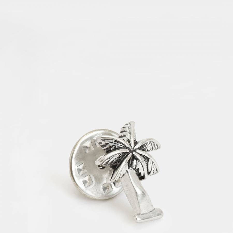 Warm Silver Palm Tree Pin