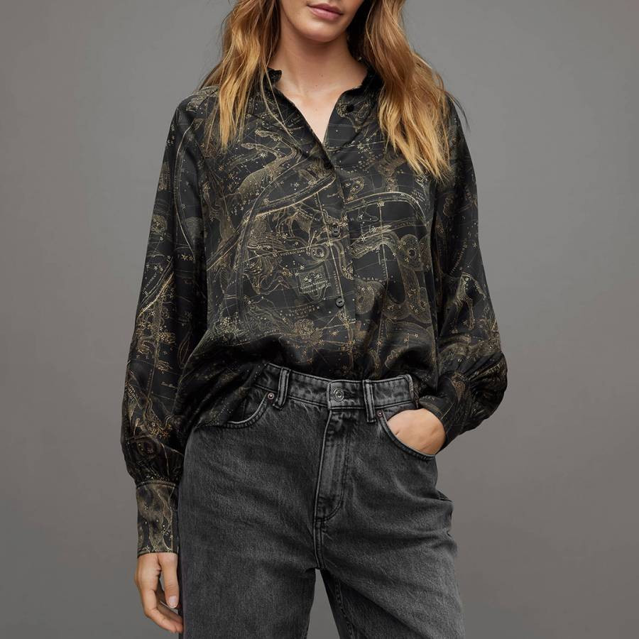 Black Oana Zig Shirt