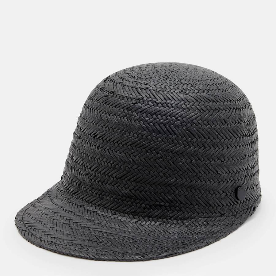 Black Gemma Straw Hat