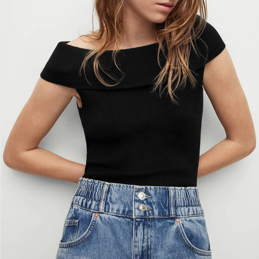 Black Livia Knitted Top