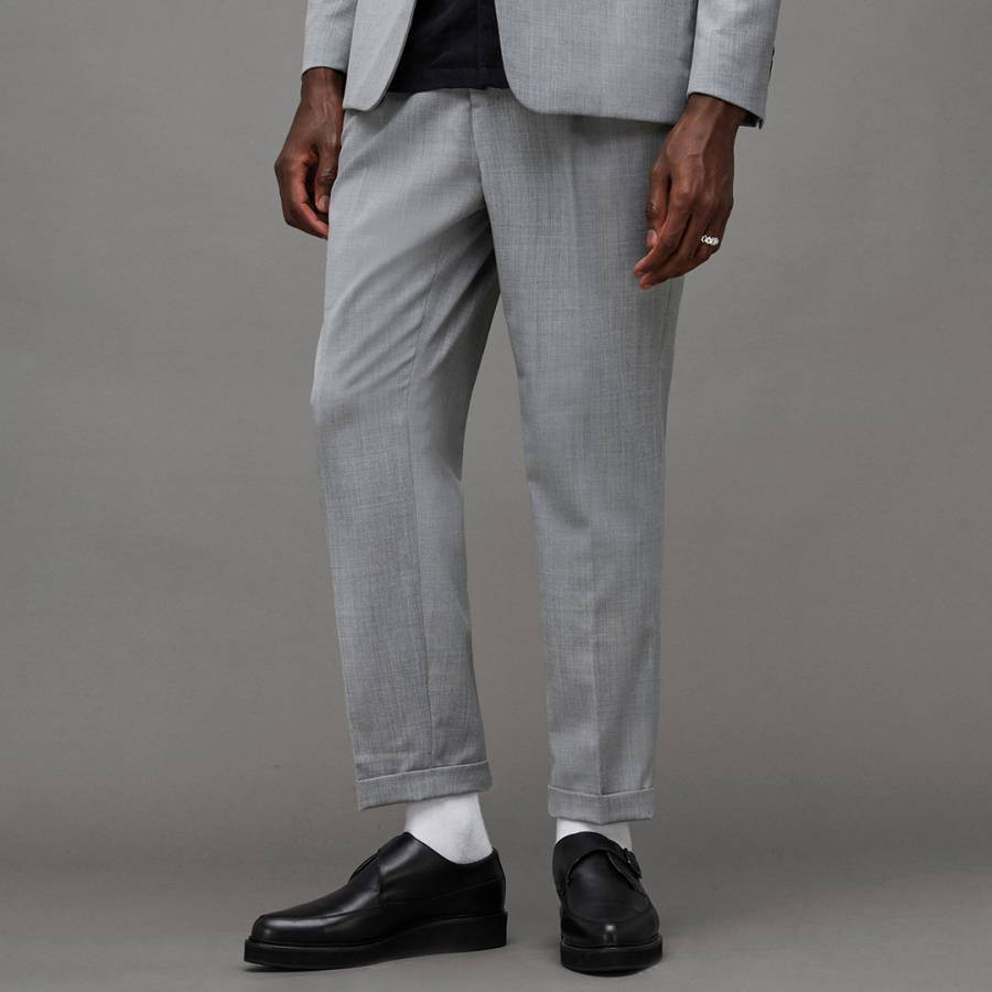 Grey Buller Straight Trousers