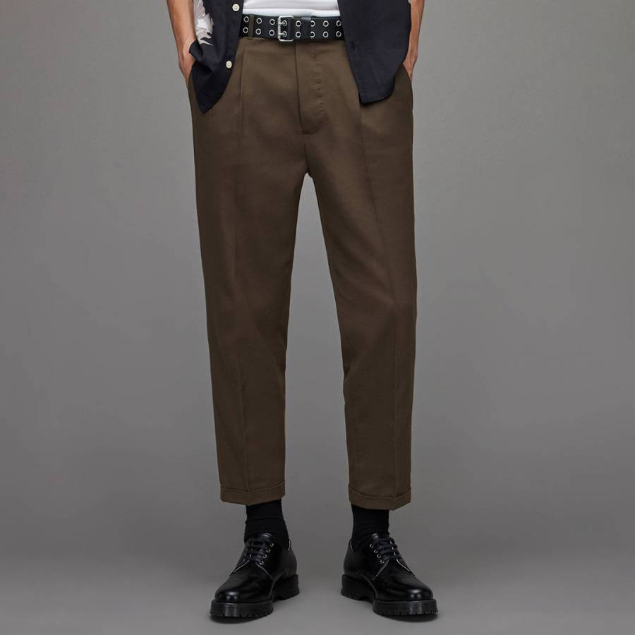 Brown Tallis Straight Trousers