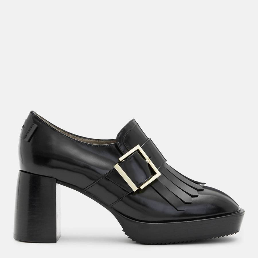 Black Zia Heeled Loafers