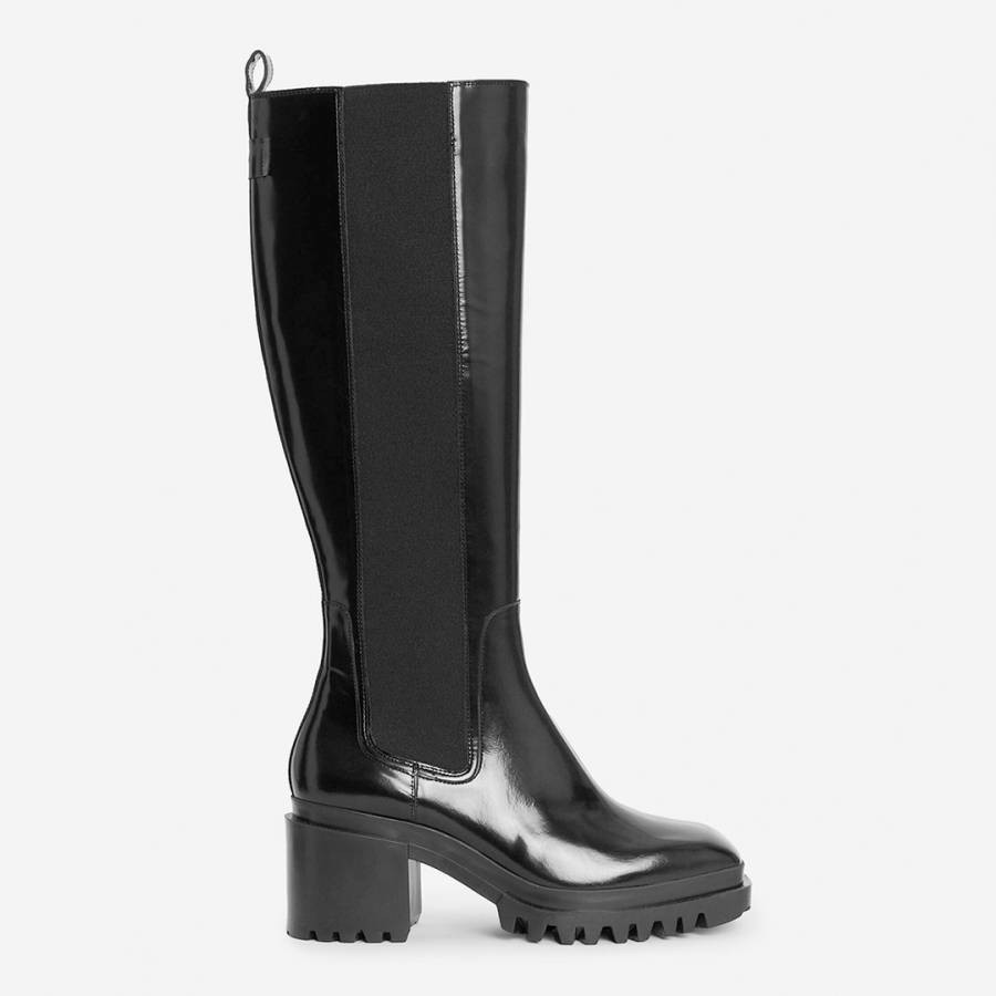 Black Natalia Heeled Boots