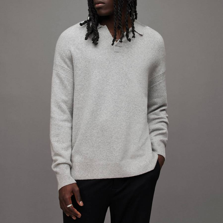 Grey Astor V-Neck Jumper